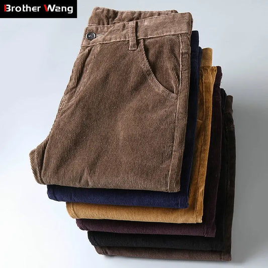 6 Color Men's Thick Corduroy Casual Pants 2023 Winter New Style  Apparel & Accessories > Clothing > Pants 53.98 EZYSELLA SHOP